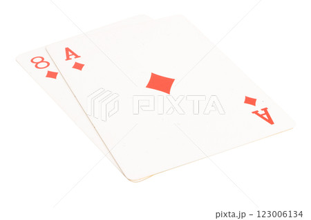 card gambling isolated on white background card gambling isolated on white background 123006134