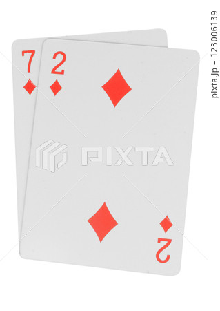 card gambling isolated on white background card gambling isolated on white background 123006139