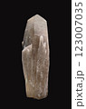Detailed Close-Up View of Quartz Crystal Specimen on Dark Background 123007035