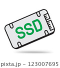 ssd memory outline icon 123007695