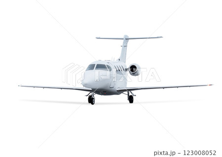 Modern executive airplane isolated on white background 123008052