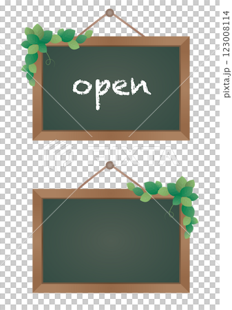 A message board decorated with green and blackboards, open, plain A message board decorated with green and blackboards, open, plain 123008114