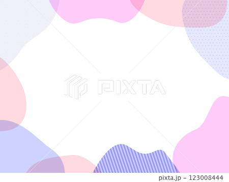 流体シェイプのかわいいフレーム4 流体シェイプのかわいいフレーム4 123008444