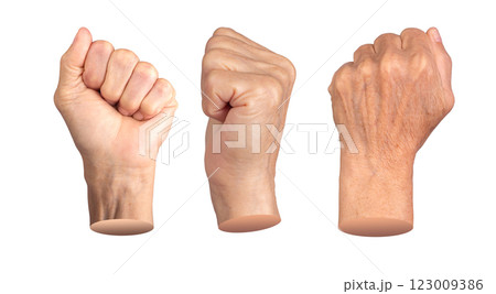Elderly female hand clenched into a fist, symbolizing strength, unity, and protest. Wrinkled skin Elderly female hand clenched into a fist, symbolizing strength, unity, and protest. Wrinkled skin 123009386