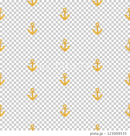 Anchor gold watercolor seamless pattern isolated on white. Hand painted art perfect for cards, wrapping paper, packaging, tickets, stationary tourism, travel, voyage design. Monochromatic clip art Anchor gold watercolor seamless pattern isolated on white. Hand painted art perfect for cards, wrapping paper, packaging, tickets, stationary tourism, travel, voyage design. Monochromatic clip art 123009535