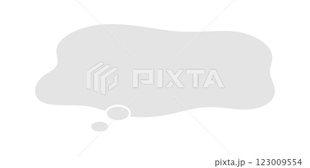 もやもやとした不安や不満の吹き出し ベクター もやもやとした不安や不満の吹き出し ベクター 123009554