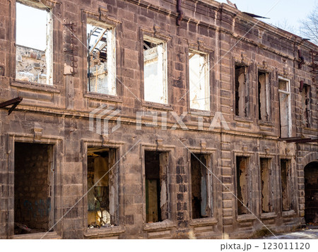 wall of house destroyed during earthquake, Gyumri wall of house destroyed during earthquake, Gyumri 123011120