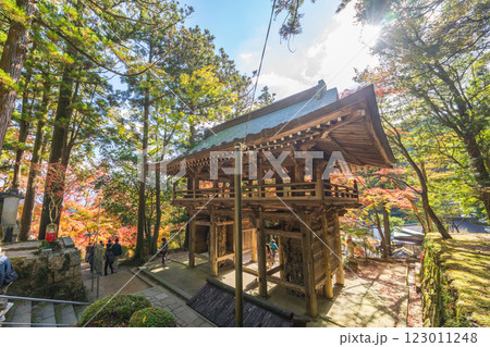 【第八十八番札所】秋の大窪寺　山門【四国八十八箇所】 123011248