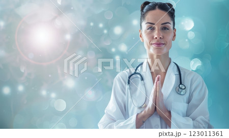 Naturopathic Consultation. Holistic Doctor Portrait 123011361