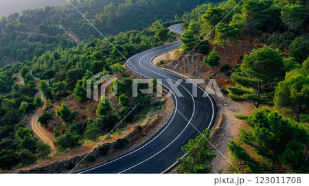 A bird's eye view of the road A bird's eye view of the road 123011708