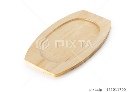 Wooden cutting board isolated at white background. Wooden cutting board isolated at white background. 123011790