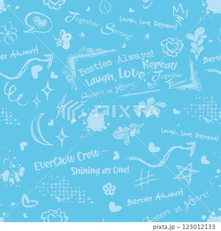 Playful Blue Background with Inspirational Quotes Playful Blue Background with Inspirational Quotes 123012133
