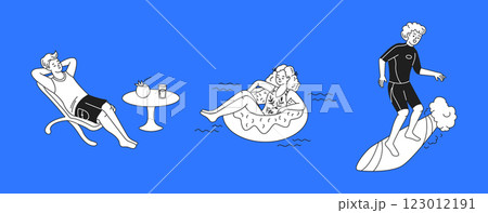 Woman snorkeling underwater 123012191
