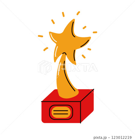 Golden movie award trophy 123012219