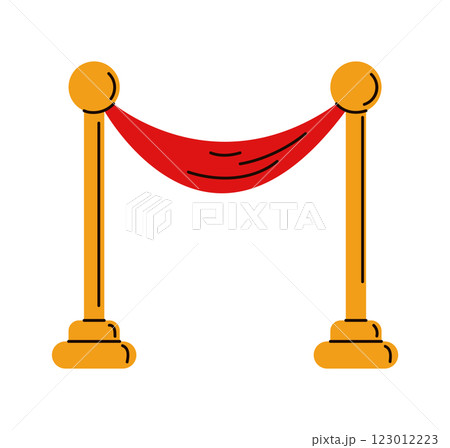 Red carpet entrance barrier 123012223