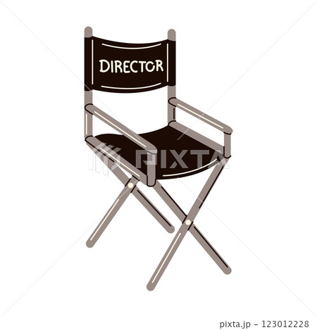 Director's chair for movie production 123012228