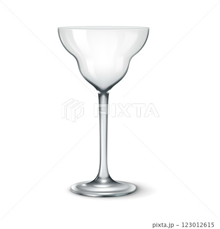 Transparent margarita glass with wide bowl 123012615