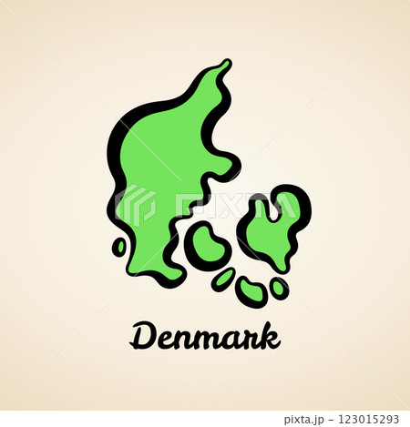 Denmark - Outline Map 123015293