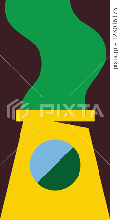 Power plant puffing green smoke Power plant puffing green smoke 123016175