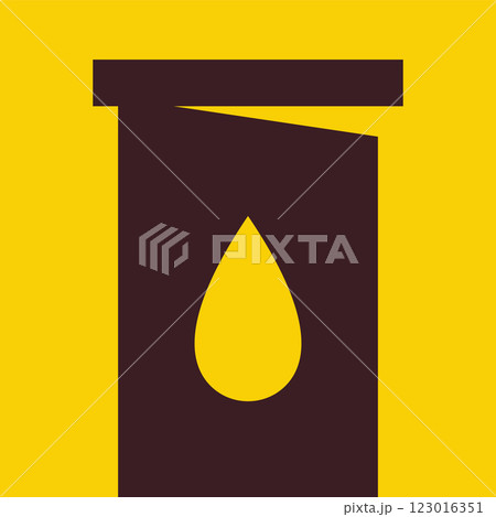 Oil barrel simple geometric element 123016351