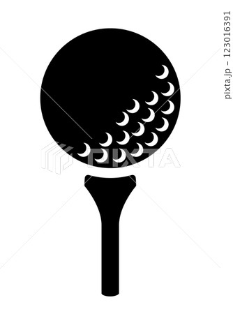 ゴルフボールのアイコン 123016391