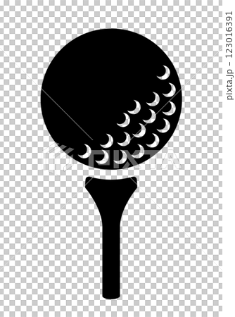 ゴルフボールのアイコン 123016391