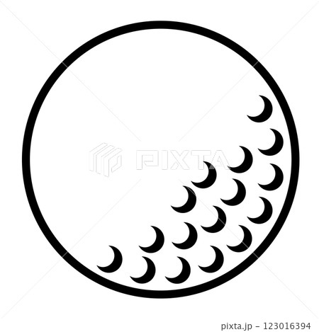 ゴルフボールのアイコン 123016394