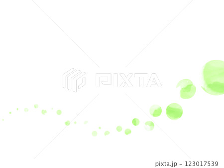 ビジネス背景 水彩 緑ドット2 ビジネス背景 水彩 緑ドット2 123017539