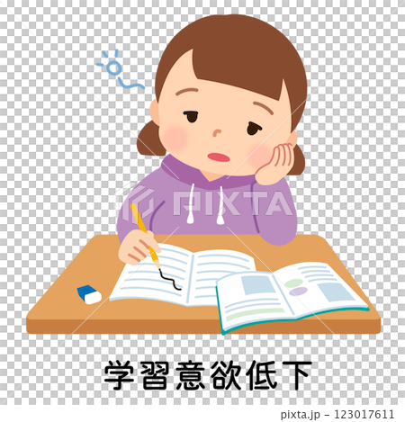無法集中精力學習的兒童 發展障礙 123017611