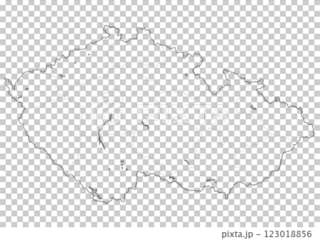 白地図　チェコ 123018856