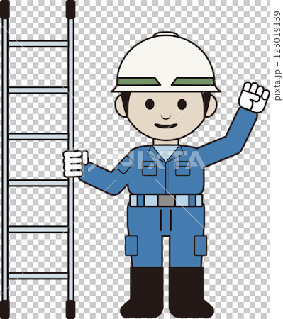 圖示為工人在上車或下車前檢查車輛 123019139