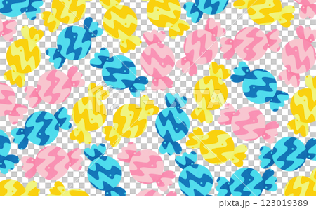 丸いキャンディーのパターン(なみなみ) 丸いキャンディーのパターン(なみなみ) 123019389