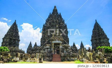 Beautiful Landscape Prambanan Temple complex in Yogyakarta, Indonesia 123019613