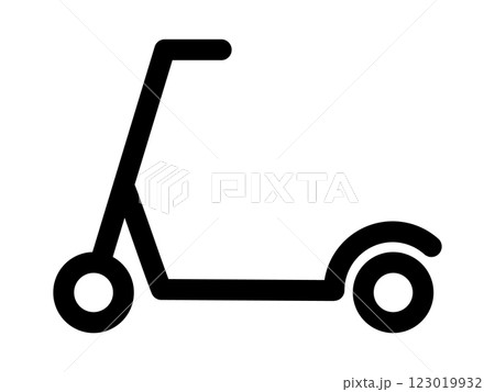 キックボードのアイコン（キックスケーターのマーク） 123019932