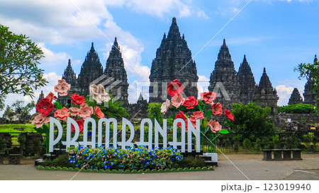 Beautiful Landscape Prambanan Temple complex in Yogyakarta, Indonesia 123019940