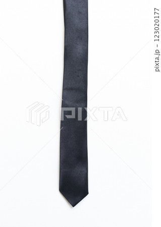 black necktie isolated on white background, father day concept and business style 123020177