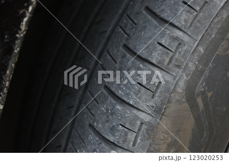dirty black tire car texture, transportation industry dirty black tire car texture, transportation industry 123020253