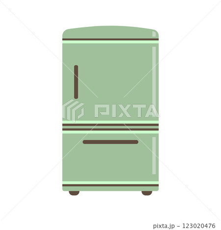 シンプルな冷蔵庫のイラスト 123020476