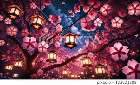 桜のある風景 123021282