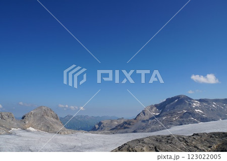 ポワント・ド・ラ・プレンヌ・モルトの氷河　クラン・モンタナ、スイス 123022005