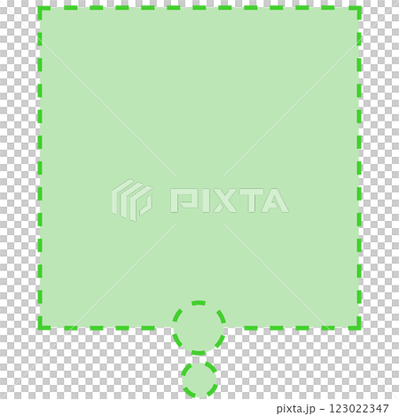簡單虛線圓形思維泡泡2(綠色) 簡單虛線圓形思維泡泡2(綠色) 123022347