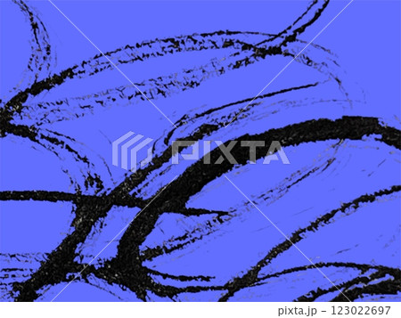 背景に墨で書いたアート、墨で描いたアートな背景、毛筆で描いた抽象的な背景イラスト 123022697