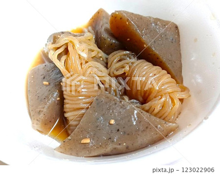 こんにゃくとシラタキの煮物 123022906