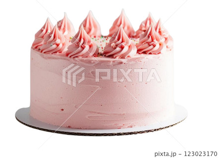 pink birthday cake on transparency background PNG pink birthday cake on transparency background PNG 123023170