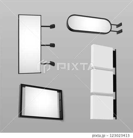 Signage mockup collection 123023413