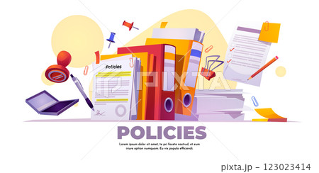 Document procedures composition on white 123023414