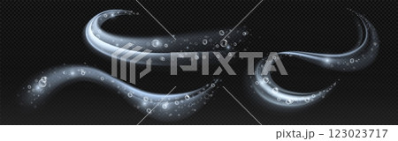 Bubble swirl effect collection 123023717