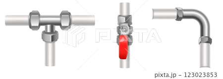 3d plumbing pipe connectors set 123023853