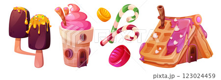 Candy land sweet set. Candy land sweet set. 123024459