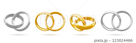 Golden and silver rings set Golden and silver rings set 123024466